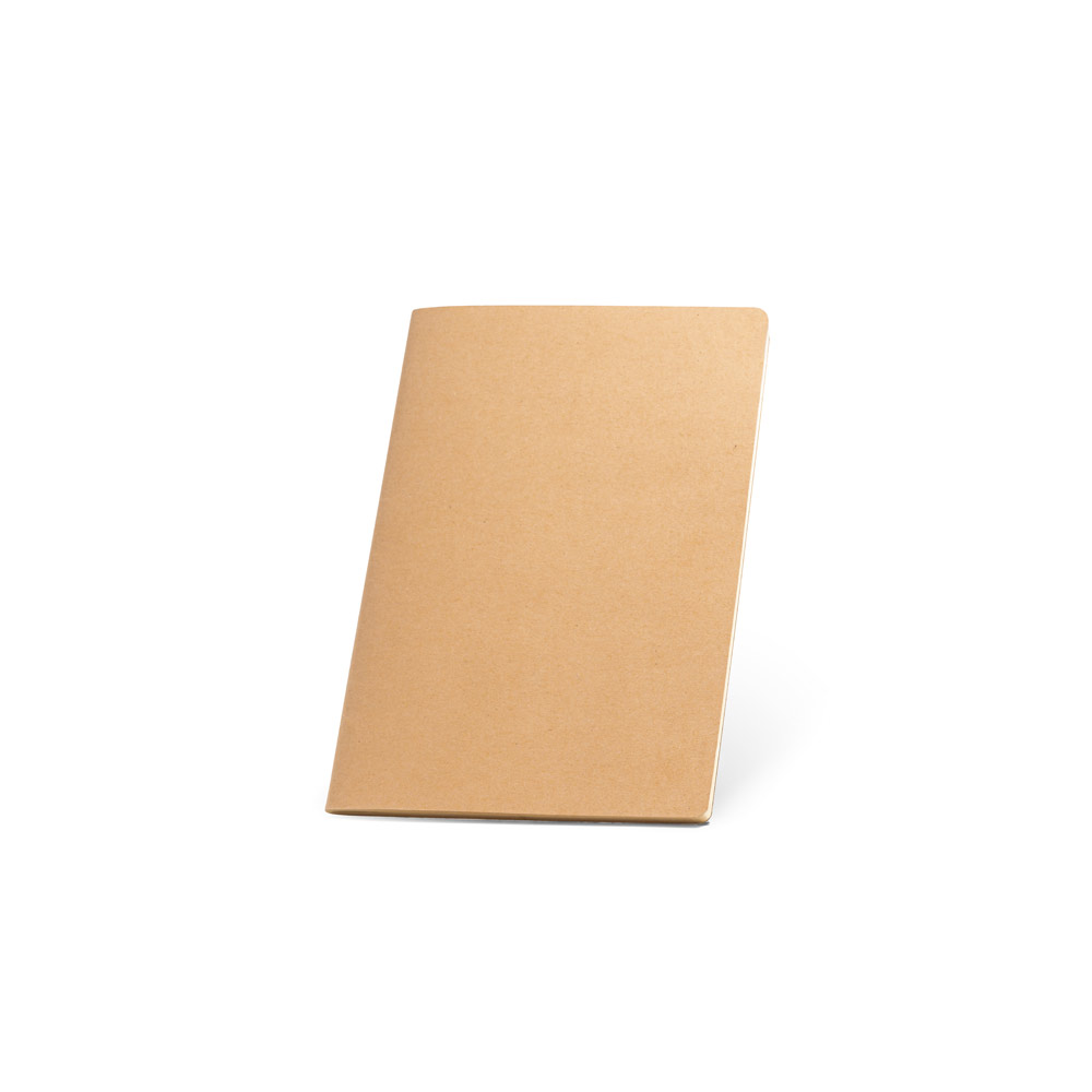 CADERNO A5 DE CAPA FLEXÍVEL EM CARTÃO (250 G/M²) COM PÁGINAS LISAS