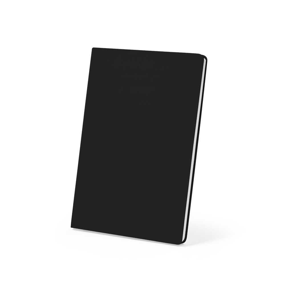 CADERNO A5 RESISTENTE À ÁGUA EM PAPEL PEDRA (120G/M²), COM PÁGINAS PAUTADAS