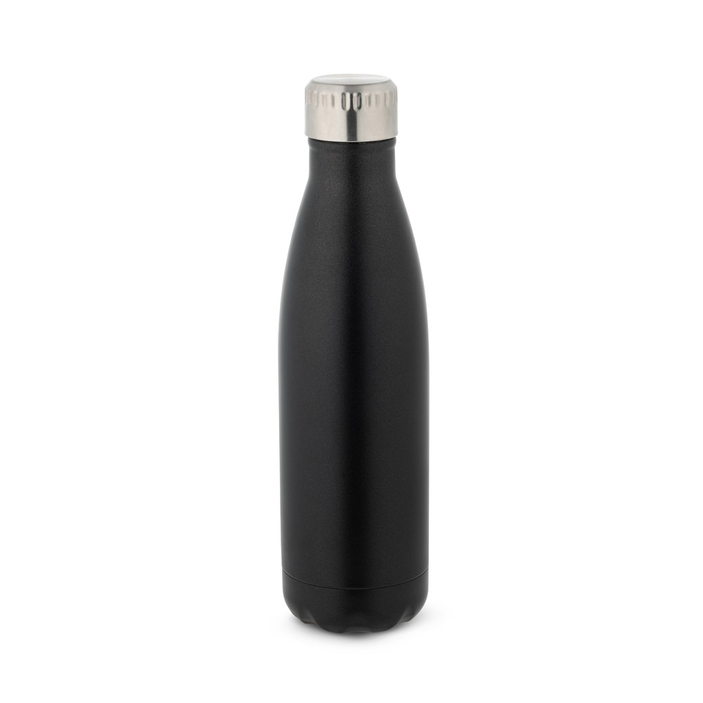 GARRAFA TÉRMICA EM AÇO INOX DE PAREDE DUPLA ISOLADA A VÁCUO (500 ML)