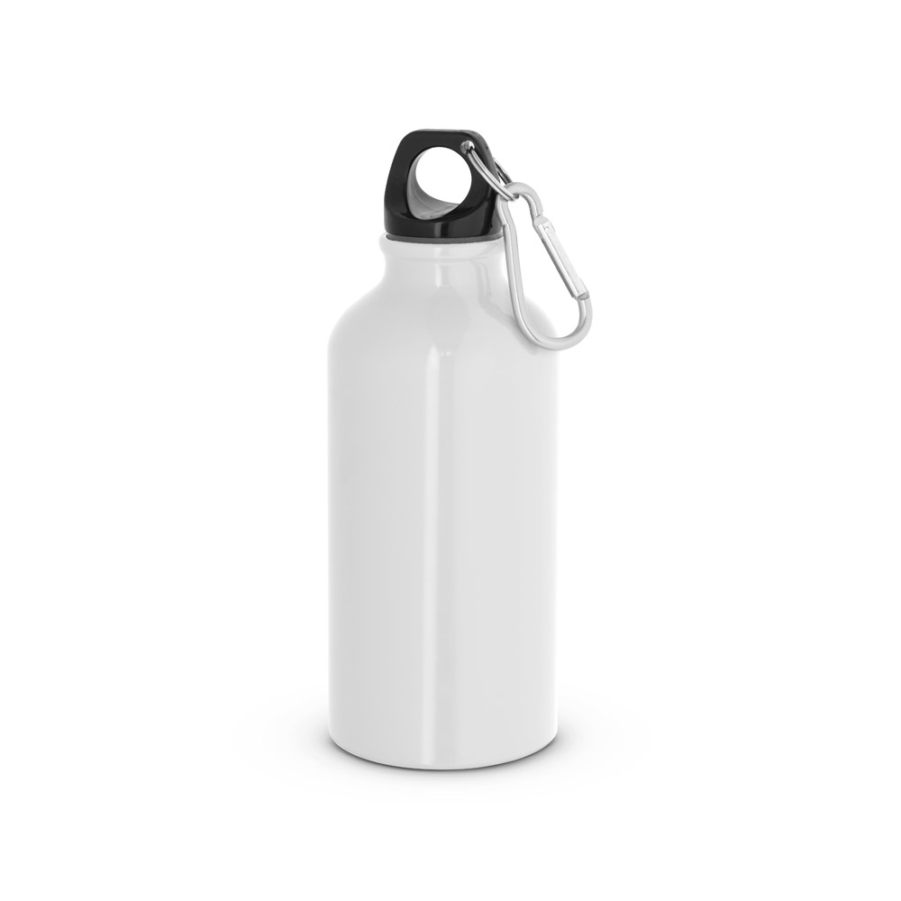 GARRAFA ESPORTIVA EM ALUMÍNIO COM ACABAMENTO BRILHANTE (400 ML)