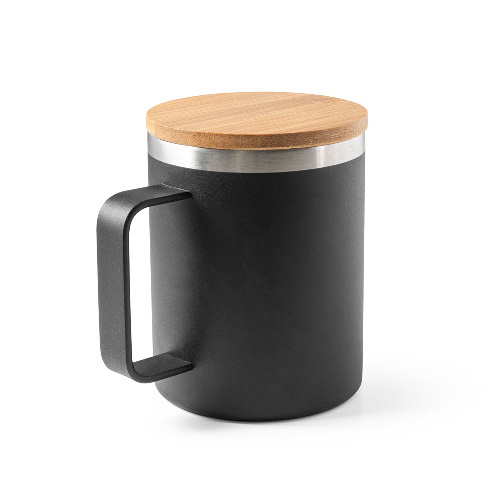 COPO DE VIAGEM TÉRMICO EM AÇO INOX 90% RECICLADO DE PAREDE DUPLA ISOLADA A VÁCUO (420 ML)