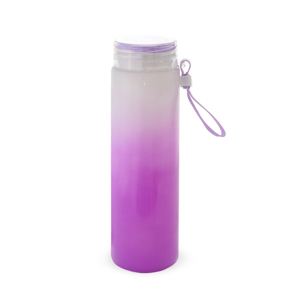 GARRAFA DE VIDRO 400ML (PODEM HAVER RISCOS NA PINTURA E/OU PEQUENAS BOLHAS NO CORPO DA GARRAFA)