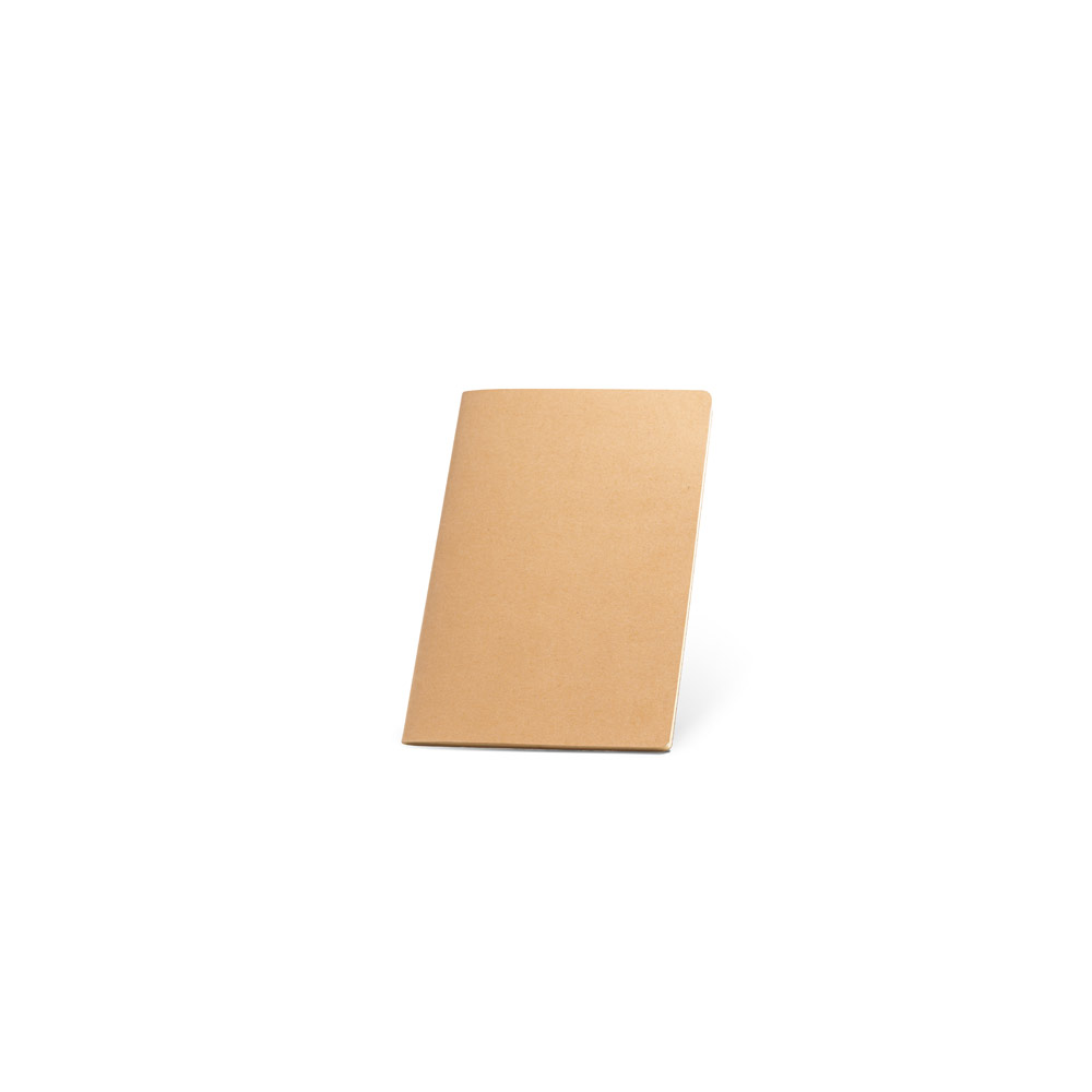 CADERNO DE CAPA FLEXÍVEL EM CARTÃO (250 G/M²) COM PÁGINAS LISAS