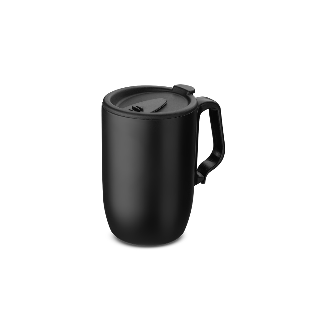 CANECA TÉRMICA EM AÇO INOX - BRANCO, 350ML