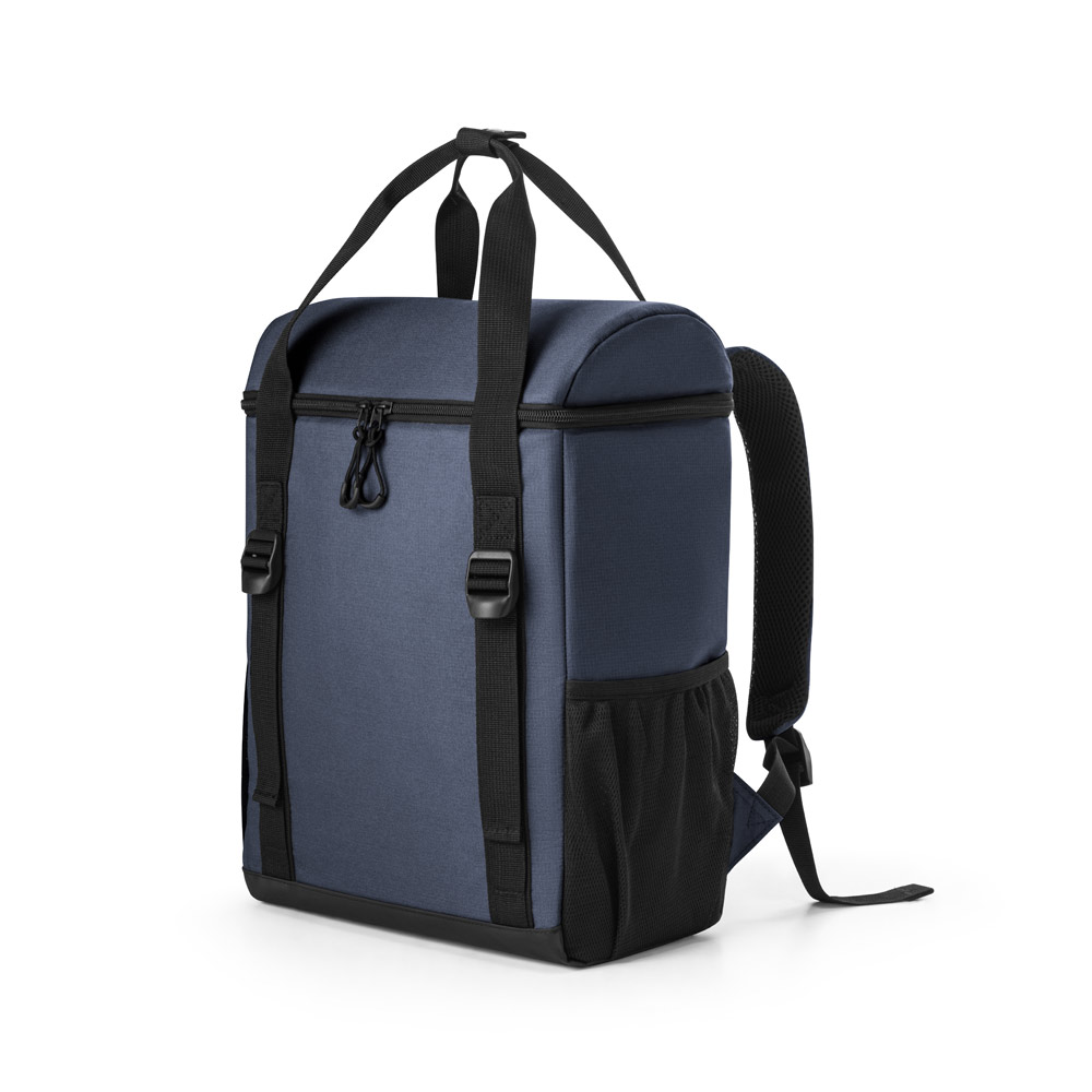 COOLER. MOCHILA TÉRMICA ALMOFADADA EM RIPSTOP POLIÉSTER RECICLADO 600D COM INTERIOR FORRADO EM PEVA 16 L