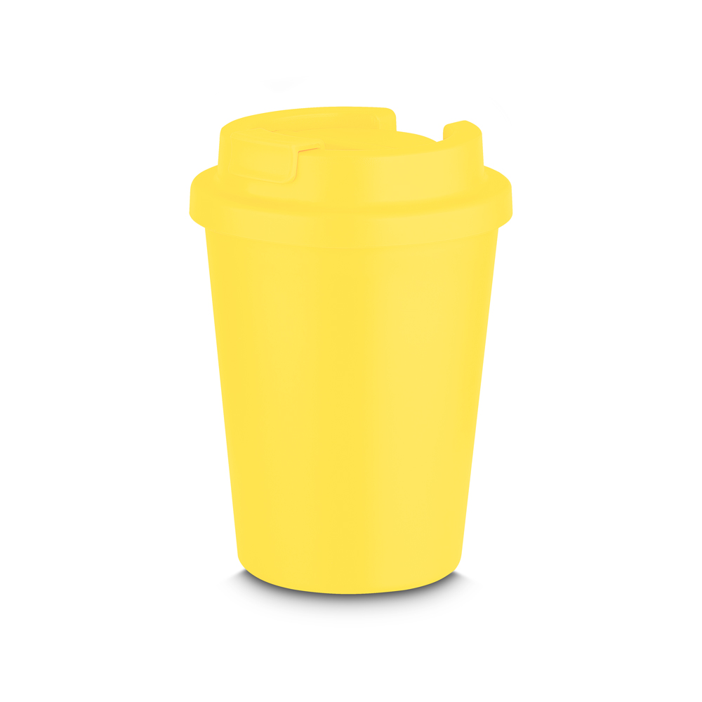 COPO PLÁSTICO EM RPET - AMARELO, 400ML