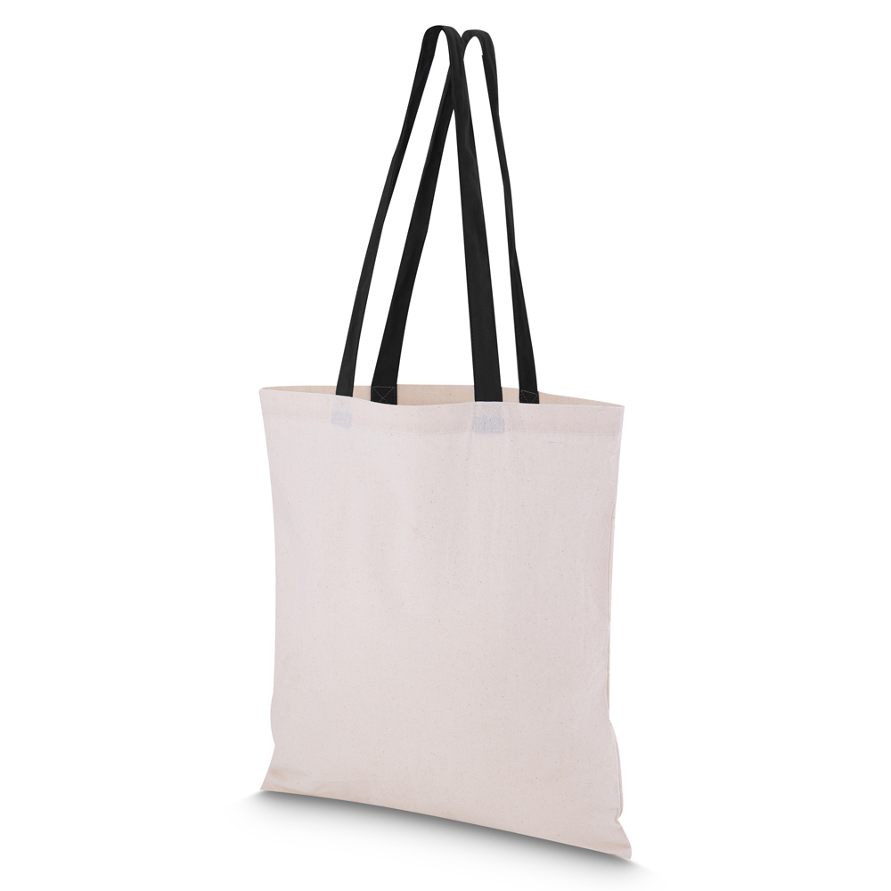 SACOLA EM ALGODÃO 140G/M² (42X38CM) - PRETO