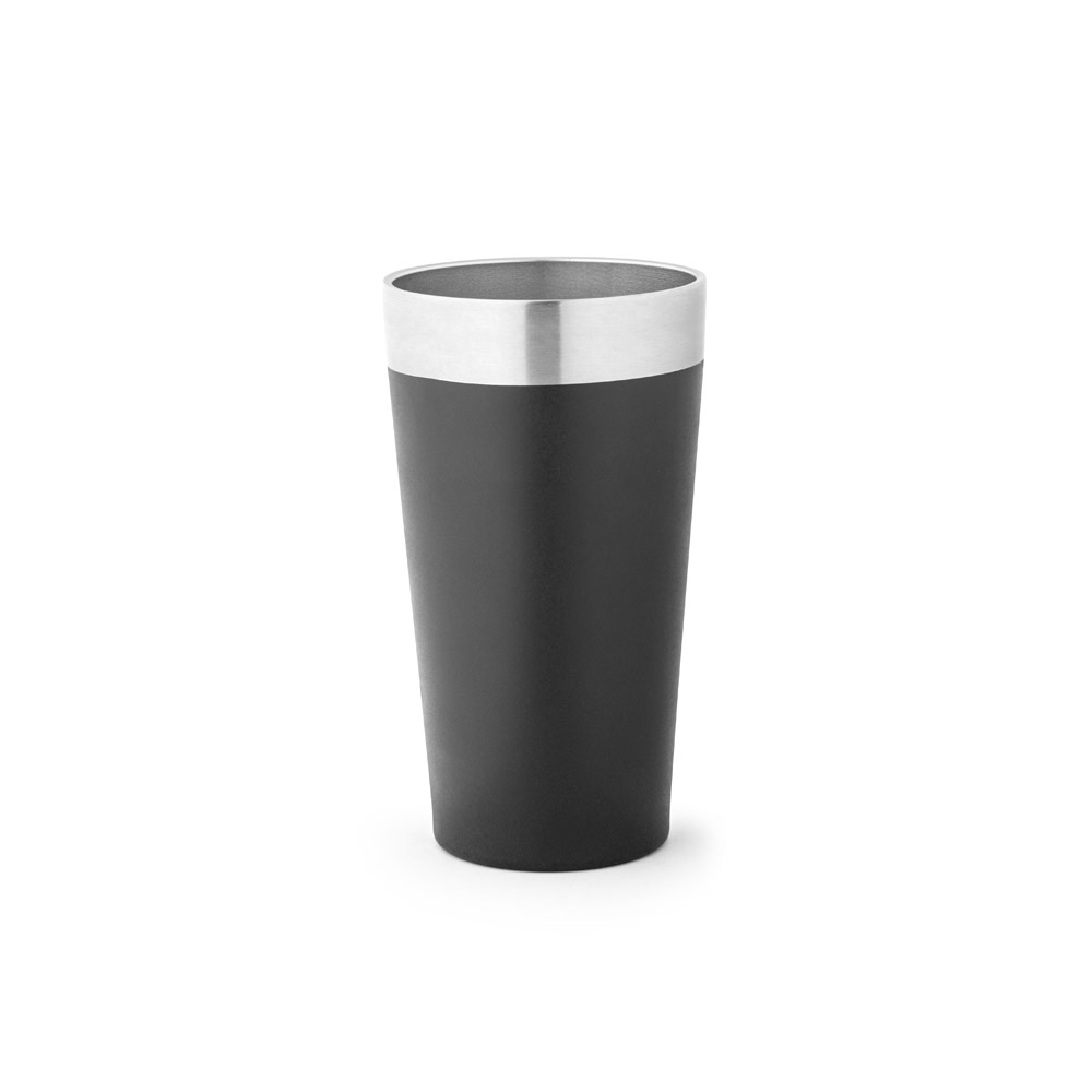 COPO DE VIAGEM EM AÇO INOX TÉRMICO, COM PAREDE DUPLA ISOLADA A VÁCUO (540 ML)