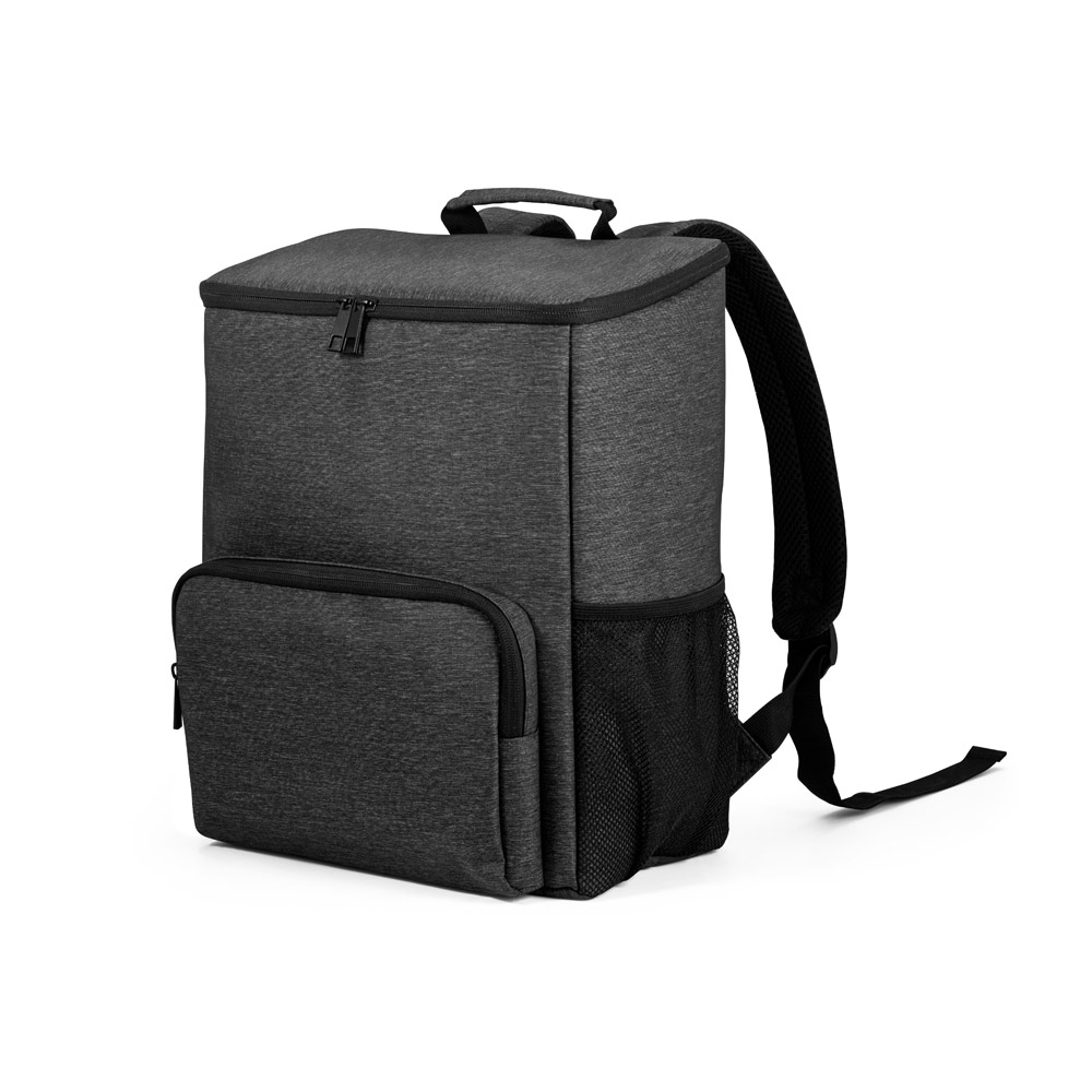 COOLER. MOCHILA COM ISOLAMENTO TÉRMICO EM NYLON 2TONE COM INTERIOR FORRADO EM PEVA 14 L