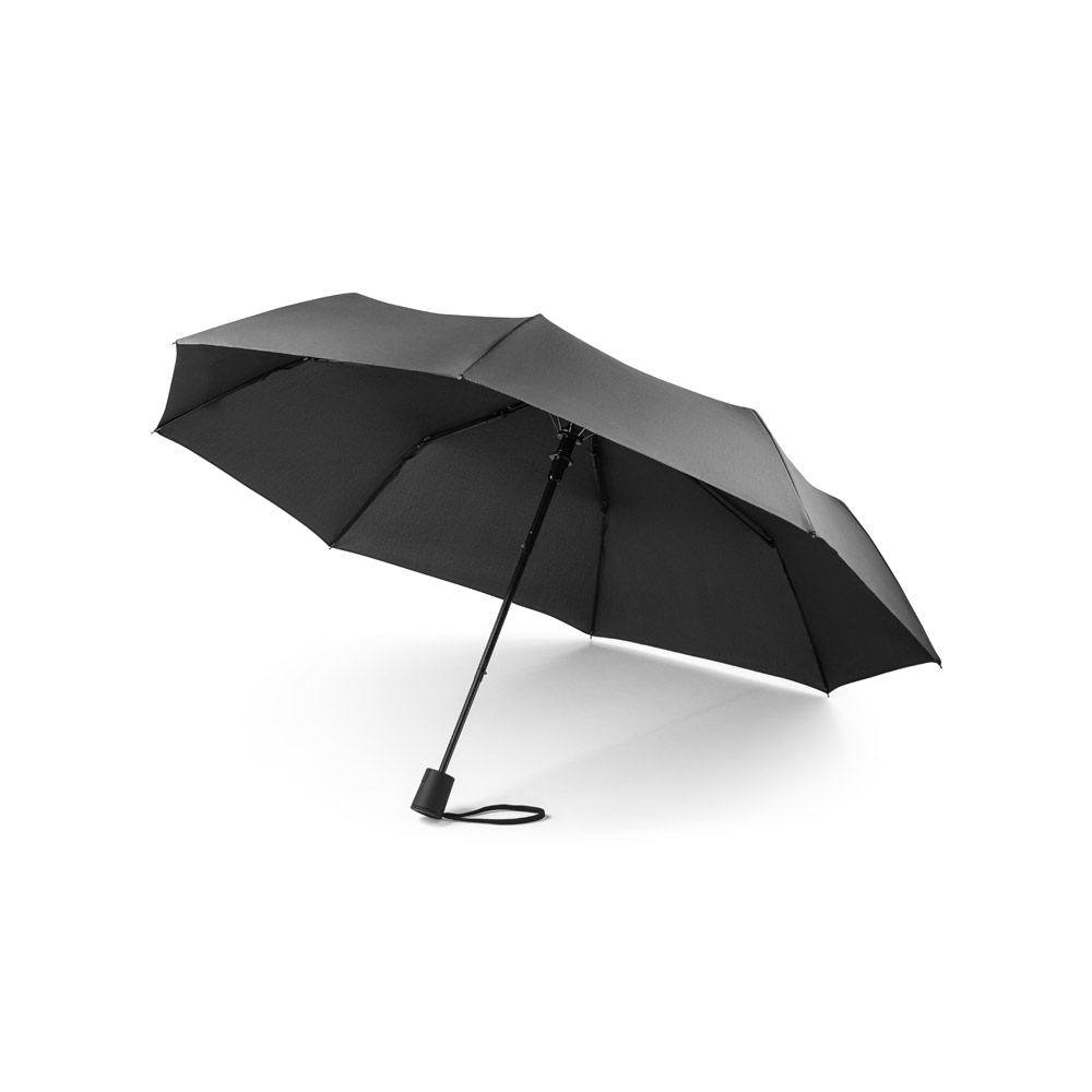 GUARDA-CHUVA, DOBRÁVEL, EM POLIÉSTER 100% RECICLADO COM ABERTURA AUTOMÁTICA