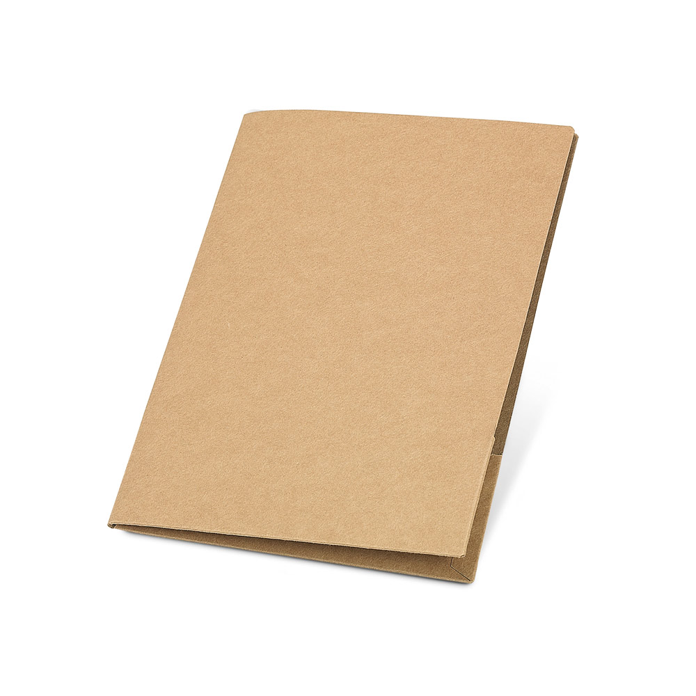 PASTA PORTA-DOCUMENTOS A4 EM PAPEL 100% RECICLADO (400 G/M²)