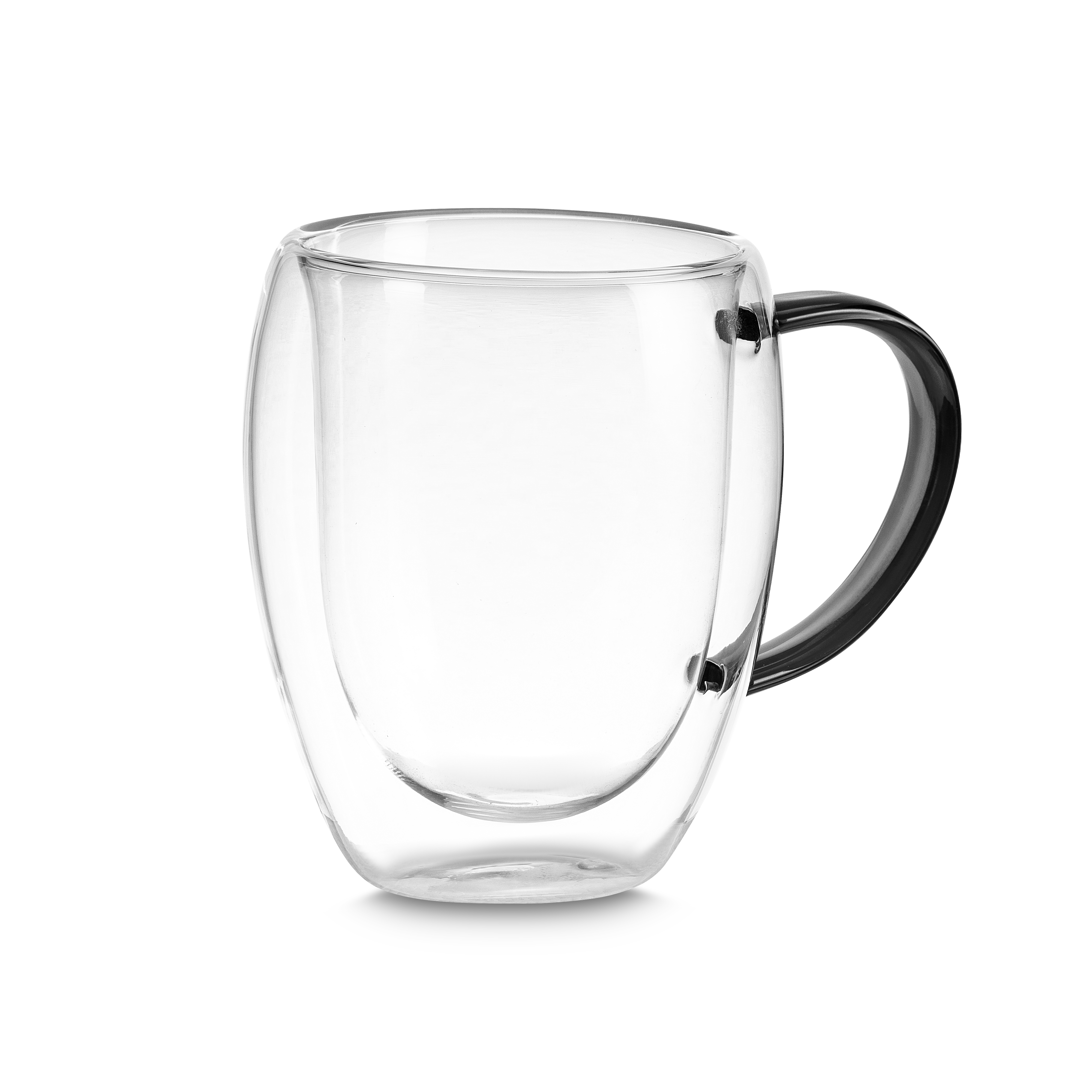 CANECA DE VIDRO BOROSSILICATO - AZUL, 350ML