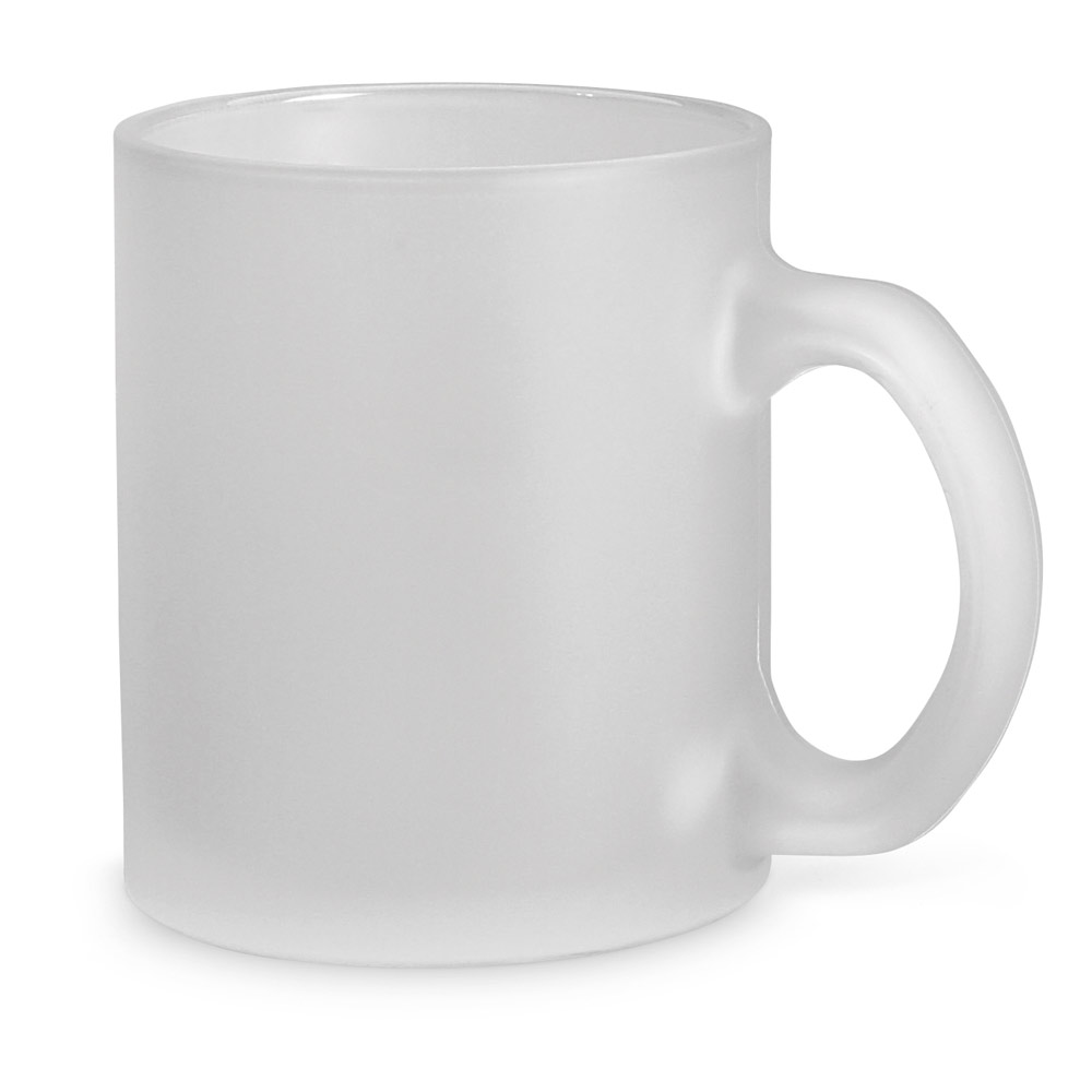CANECA EM VIDRO COM EFEITO FOSCO (530 ML)