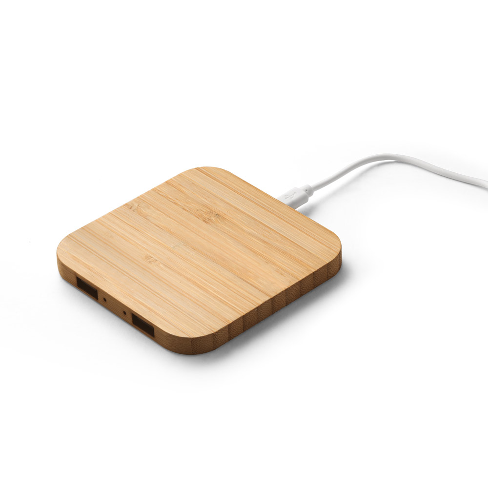 CARREGADOR POR INDUÇÃO SUPER-RÁPIDO EM BAMBU (15 W)