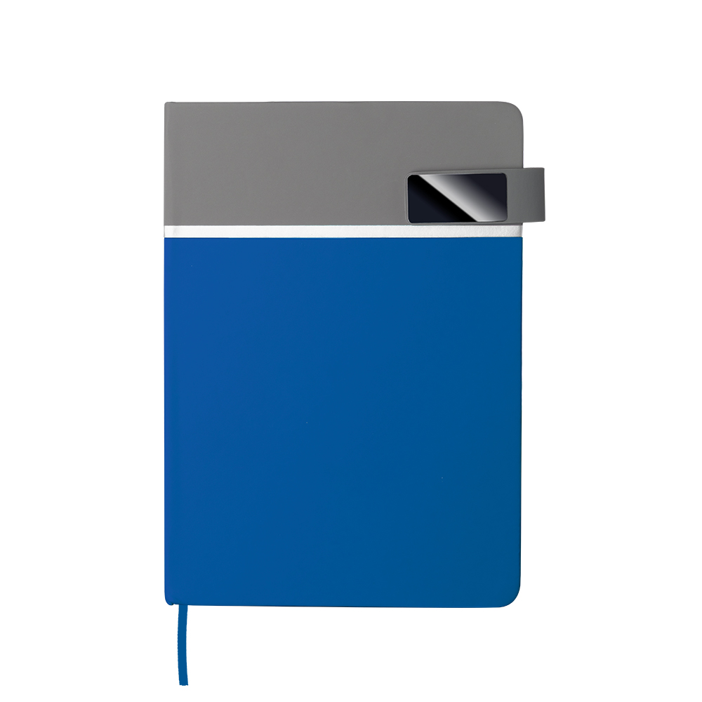 CADERNO A5 EM PU (21X15CM) - AZUL