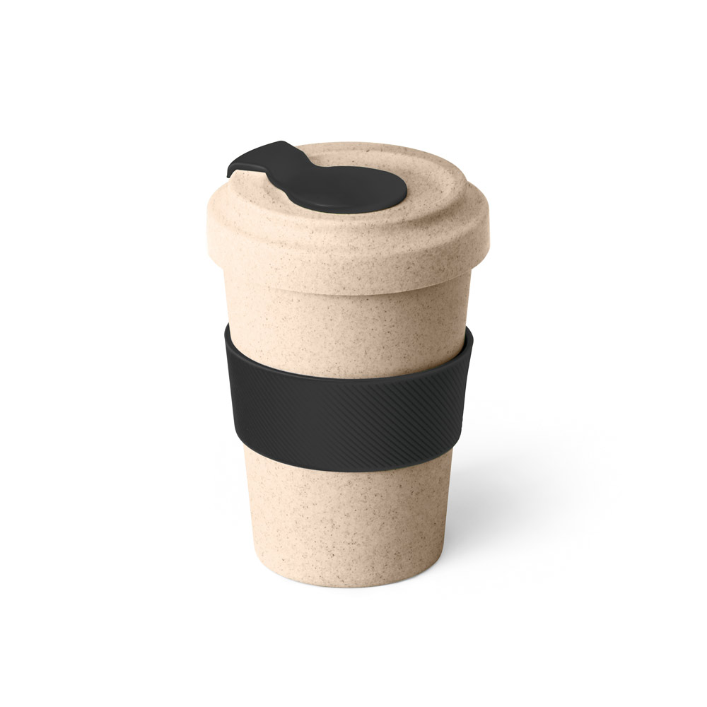 COPO PARA VIAGEM EM FIBRA DE BAMBU (60%) E PP (40%) (500 ML)