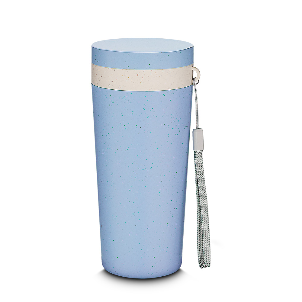 COPO PLÁSTICO EM FIBRA DE TRIGO - AZUL, 300ML