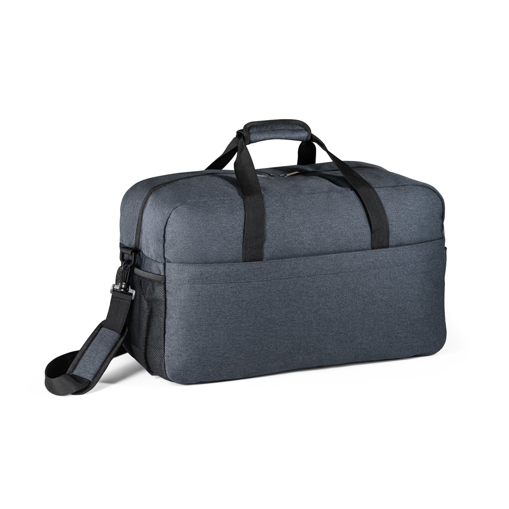 BOLSA ESPORTIVA EM POLIÉSTER RECICLADO 600D DE ALTA DENSIDADE COM FUNDO EM PLACA SEMI-RÍGIDA (31 L)