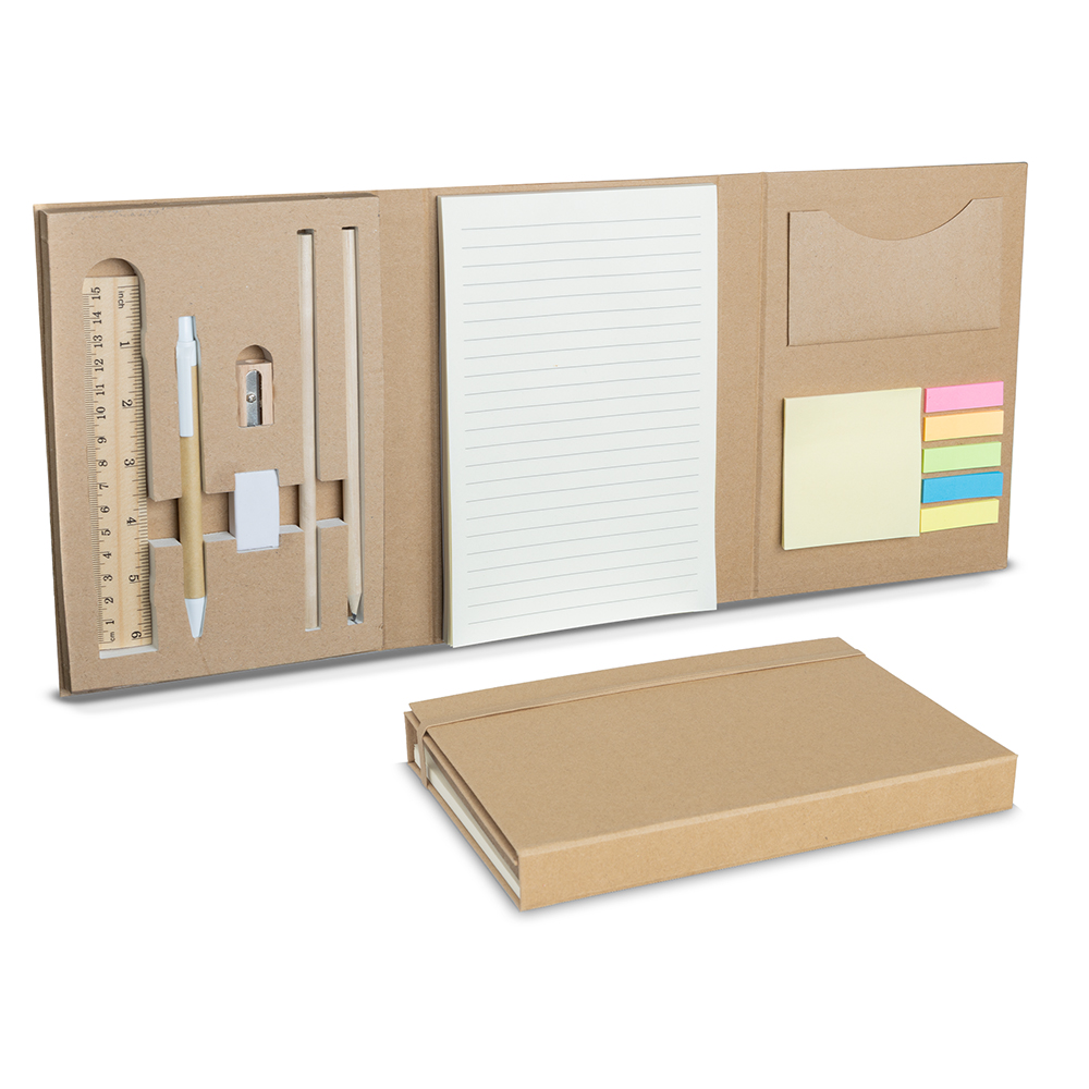 KIT ESCRITÓRIO CAPA EM PAPEL KRAFT
