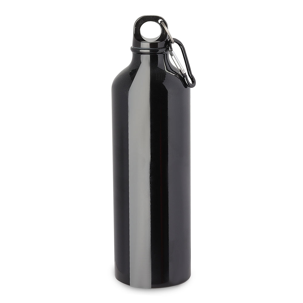 GARRAFA EM ALUMÍNIO COM MOSQUETÃO - AZUL, 750ML