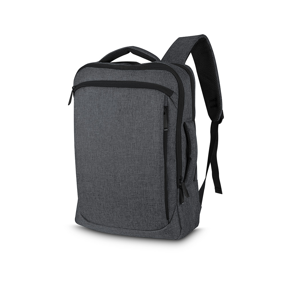 MOCHILA PASTA PARA NOTEBOOK EM POLIÉSTER 600D - GRAFITE