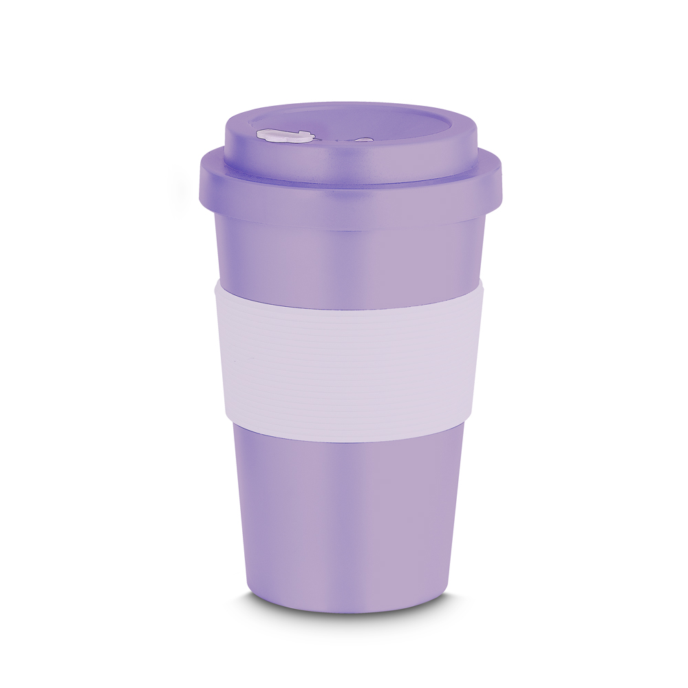 COPO PLÁSTICO EM RPET - AMARELO, 400ML