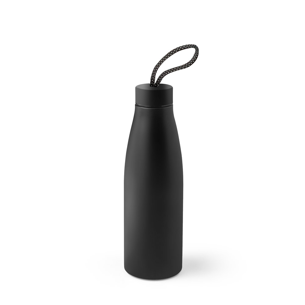 SQUEEZE EM AÇO INOX 90% RECICLADO DE PAREDE SIMPLES (710 ML)