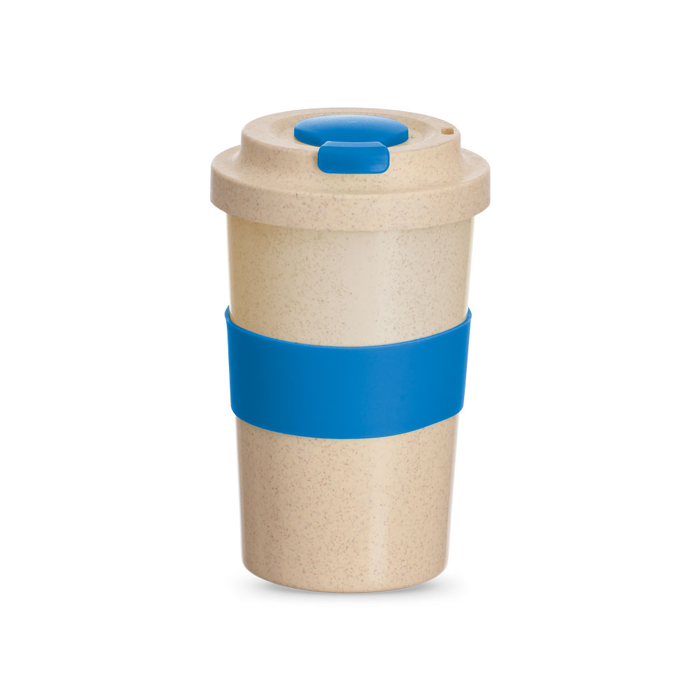 COPO FIBRA DE BAMBU - AZUL, 450ML