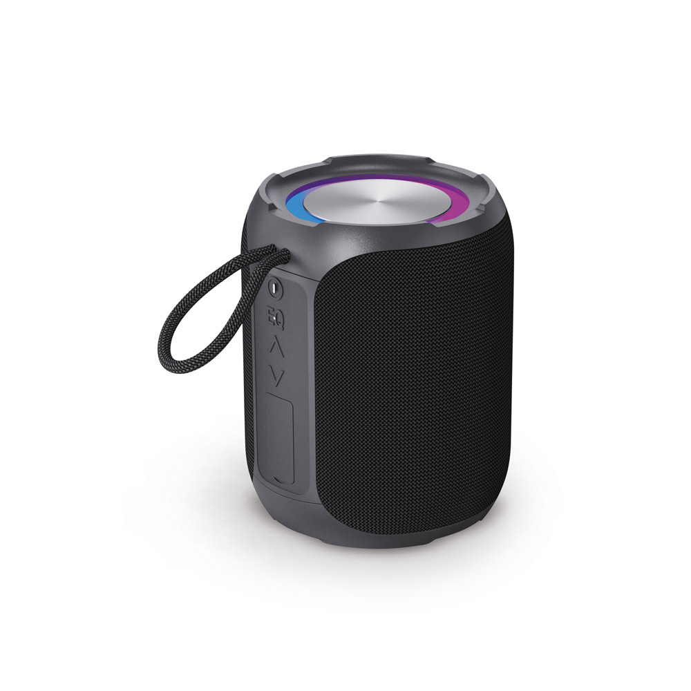CAIXA DE SOM À PROVA DE ÁGUA (IPX6), EM ABS 100% RECICLADO (2'600 MAH)