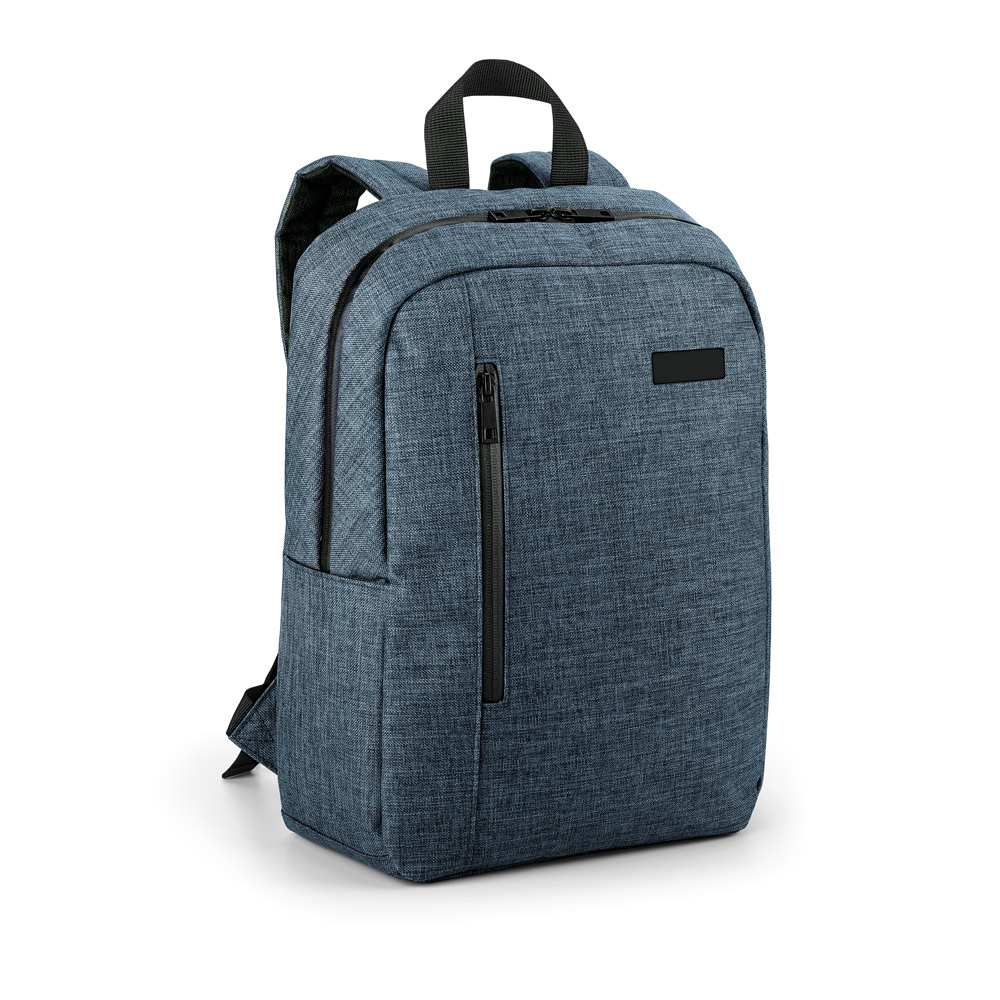 MOCHILA PARA NOTEBOOK (14'') EM 600D DE ALTA DENSIDADE COM PLACA PARA PERSONALIZAÇÃO (12 L)