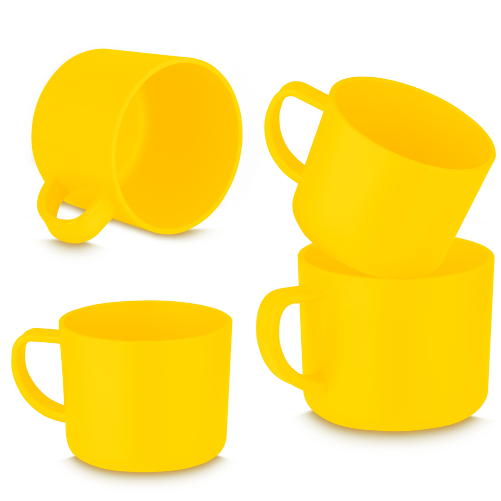 CONJUNTO DE XÍCARAS - AMARELO, 200ML
