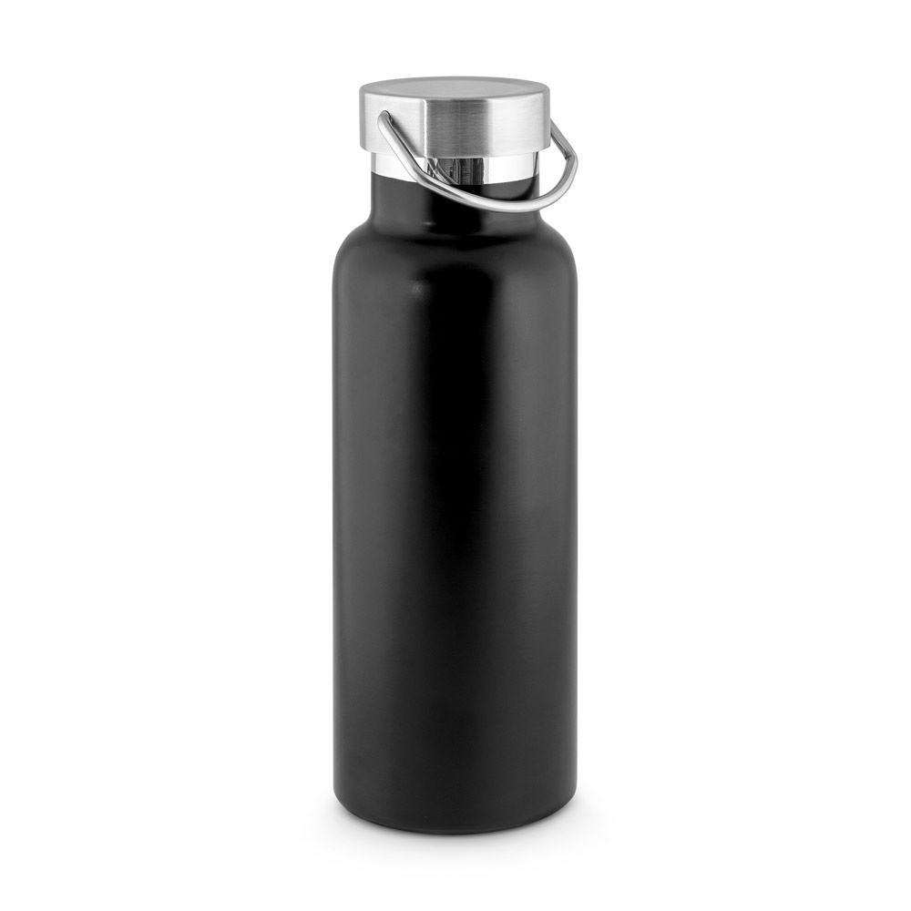 GARRAFA TÉRMICA EM AÇO INOX 36% RECICLADO DE PAREDE DUPLA ISOLADA A VÁCUO (810 ML)