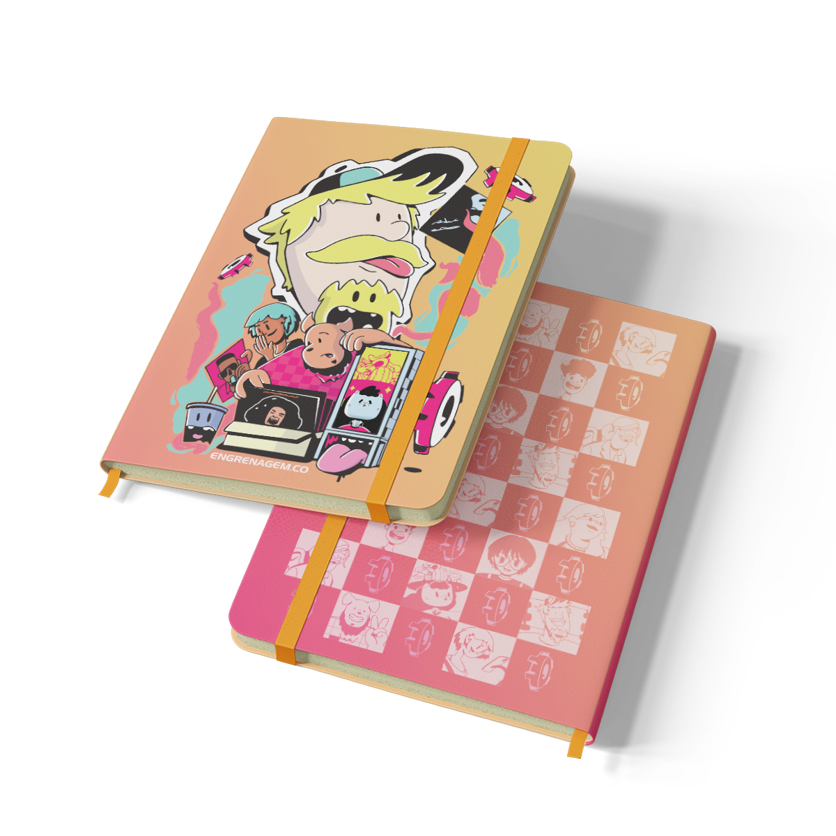 Caderneta tipo "moleskine personalizada"